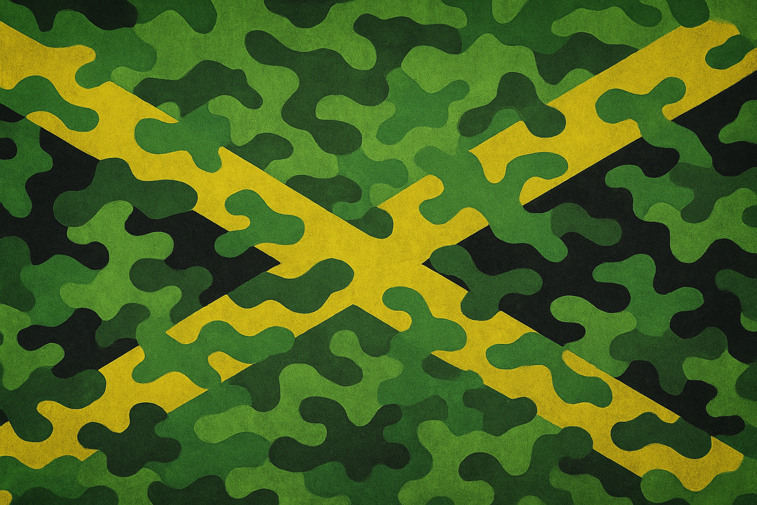 Jamaica Flag Camo Pattern